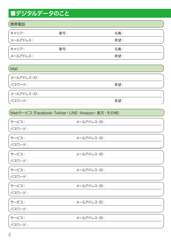 エンディングノート